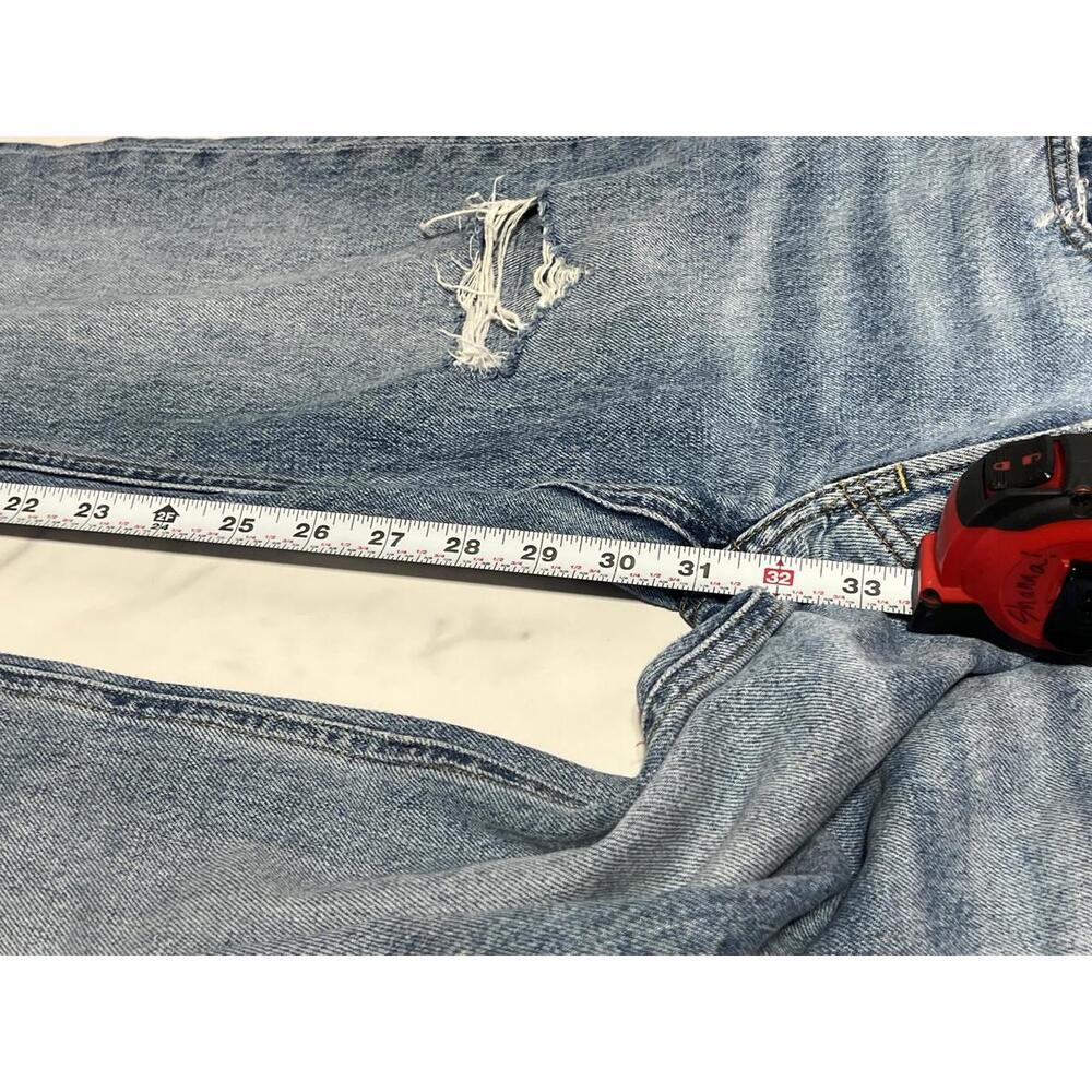 Lucky Brand Mid Rise Boyfriend Flare Distressed Jeans Size 00/24R - Picture 8 of 9